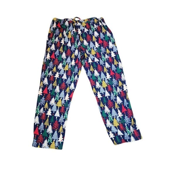 Hanna Andersson Holiday Trees Pajama Pants Womens Size XL Multicolor - Picture 3 of 7